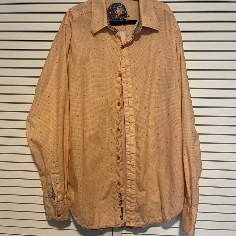 Robert Graham Peach Button-Down Shirt